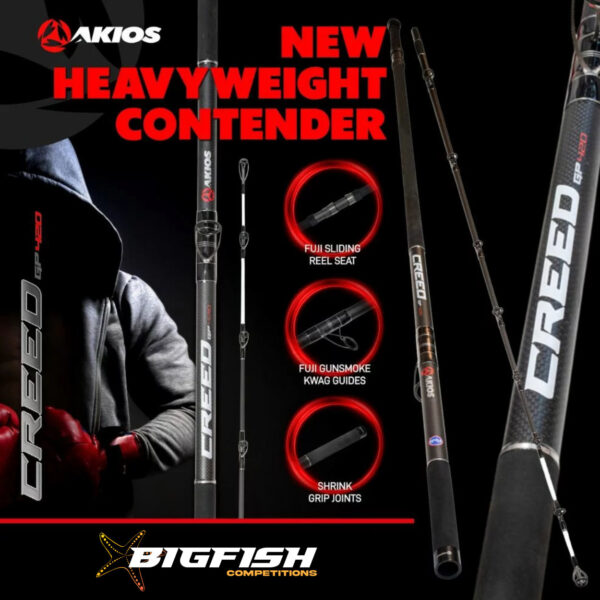 WIN AKIOS CREED GP420<br>2-Piece Rod 4.2m 13ft 10in